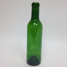 375 mL Champagne Green Claret Wine Bottles, Cork Finish - Case of 12