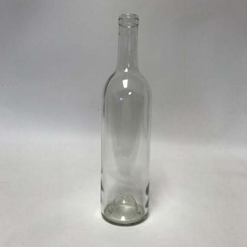 750ml Clear Glass Claret Bottles, screw top