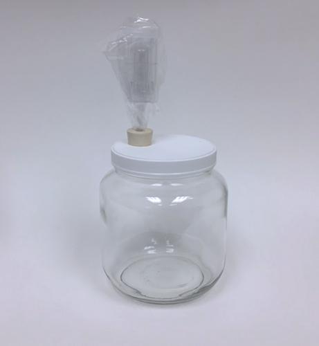 Half gallon Glass Jar with Plastic Lid and Ferm. Lock - Use for fermented foods