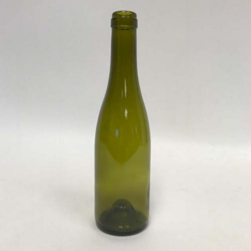 375 mL Dead Leaf Green Burgundy Wine Bottles, Push-Up - Case of 12