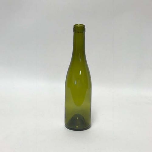 375 mL Antique Green Burgundy Wine Bottles, Push-Up, - Case of 12
