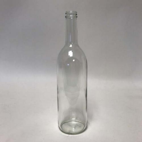 750ml Clear Glass Claret Bottles, screw top