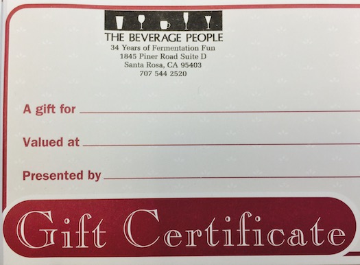 Gift Certificate Dollars