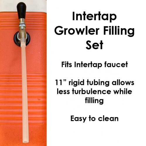 Intertap Growler Filler Set with Rigid Tube - fits Intertap Faucets
