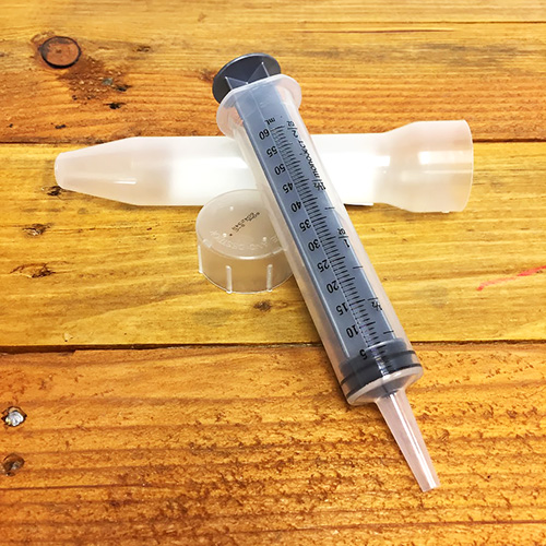 Siphon Starter 60 cc. Monoject Syringe
