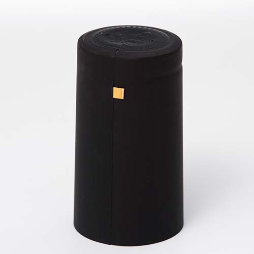 Black Matte OVERSIZE Capsule for Bar Top & Euro-Neck - PVC Heat Shrink Sleeve - Single