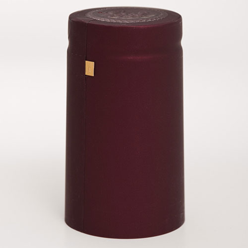 Burgundy Matte OVERSIZE Capsule for Bar Top & Euro-Neck - PVC Heat Shrink Sleeve - Single