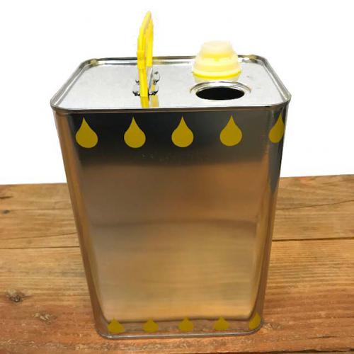 DISCONTINUED - Oil Can - 3 Liters - Rectangular - Includes pour spout and lid