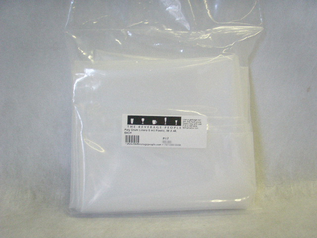 Poly Drum Liners 6 mil Plastic, 38 X 48, EACH
