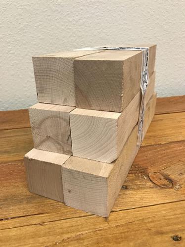 Set of 6 Pressing Blocks for #45 Wooden Rachet Press