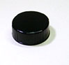 28 mm Polyseal Screw Cap - Black Plastic cap with liner