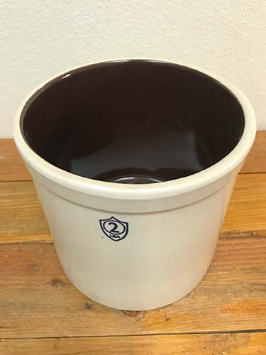 DISCONTINUED - Ohio Stoneware Bristol Preserving Crock - 2 gallon