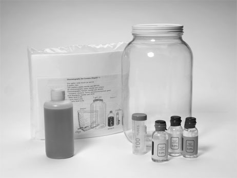 Vertical MaloLactic Chromatography Kit with 3 sheets.