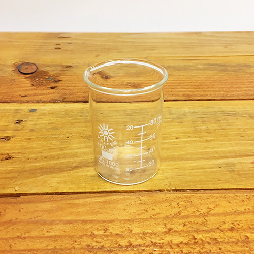100 mL Beaker, Low form borosilicate glass/student grade