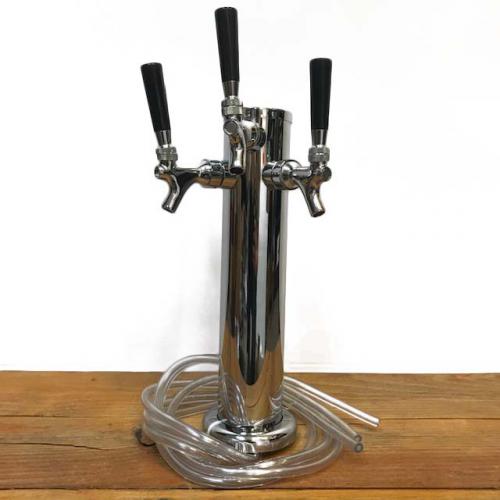 CLOSEOUT - Triple Tap Chromed Tower Kit