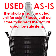 USED AS-IS - Glass Demijohn - 34 Liter - 9 Gallon - Narrow Mouth