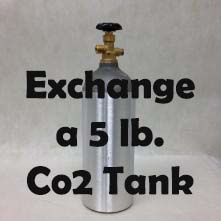 USED CO2 Tank - 5 lb. - Filled (for tank exchange)