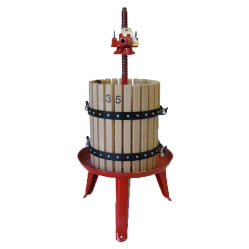 SOLD OUT FOR 2023 - UNAVAILABLE WITH UNKNOWN ETA - #35 Wine Press 12 gallon Ratchet Press (with removeable shaft)