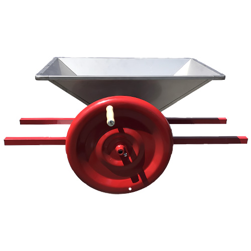 APPLE CUTTER and CRUSHER with stainless knives, manual flywheel
