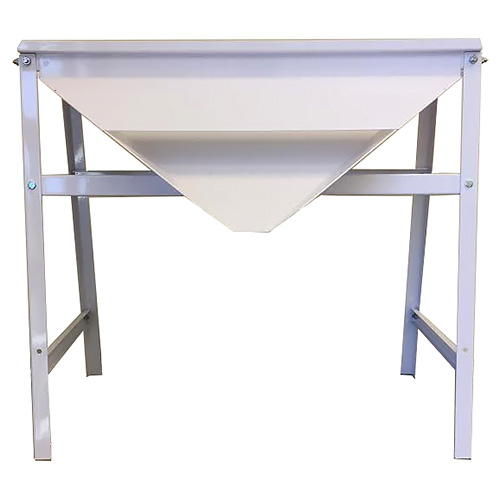 UNAVAILABLE WITH UNKNOWN ETA -  STAND with Chute for Marchisio Crusher/Destemmers - White enameled steel.