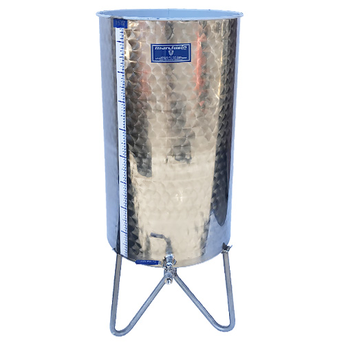 END OF HARVEST SALE PRICING IN EFFECT - Marchisio Variable Capacity Stainless Tank - 40 gallons - 150 liters - 1/2