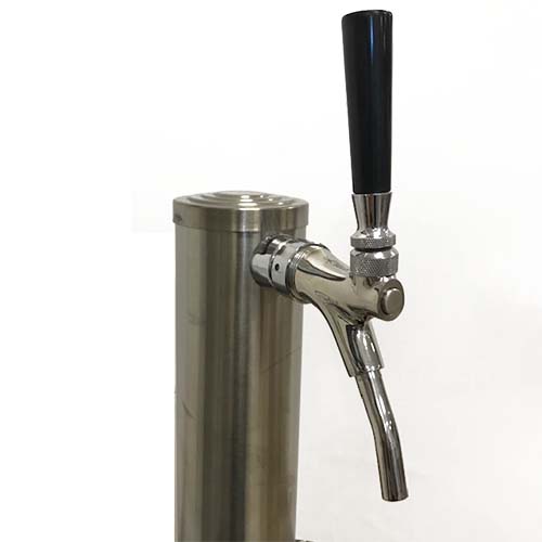 Draft Wine Tower - Single Faucet - SS Tower, Shank & Faucet