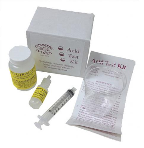 Acid Test Kit - Country Wines - Wine Acid Titration Kit